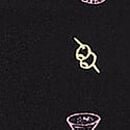 No-Show Cheeky Panty, Black Ground Martinis, swatch