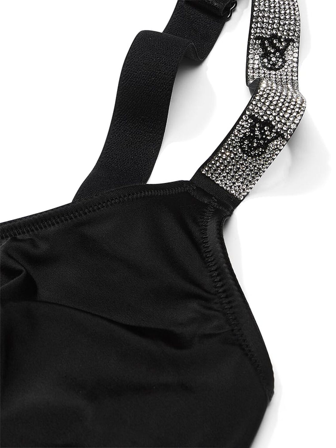 vs Very Sexy Shine Strap Scoop Bralette Black 4 of 5 