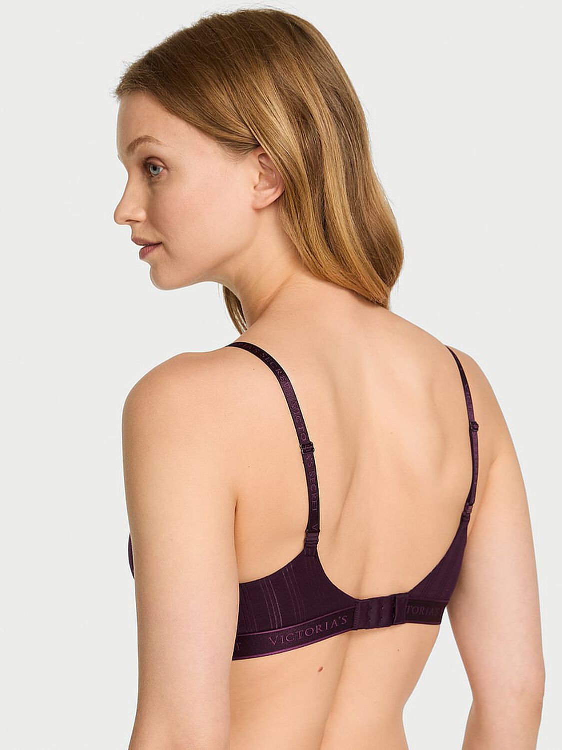 vs The T-Shirt Ultra-Fine Modal Lightly Lined Wireless Bra Winter Wine 2 of 3 