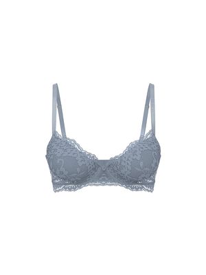 Twinkle Silver Lace Lightly Lined Demi Bra