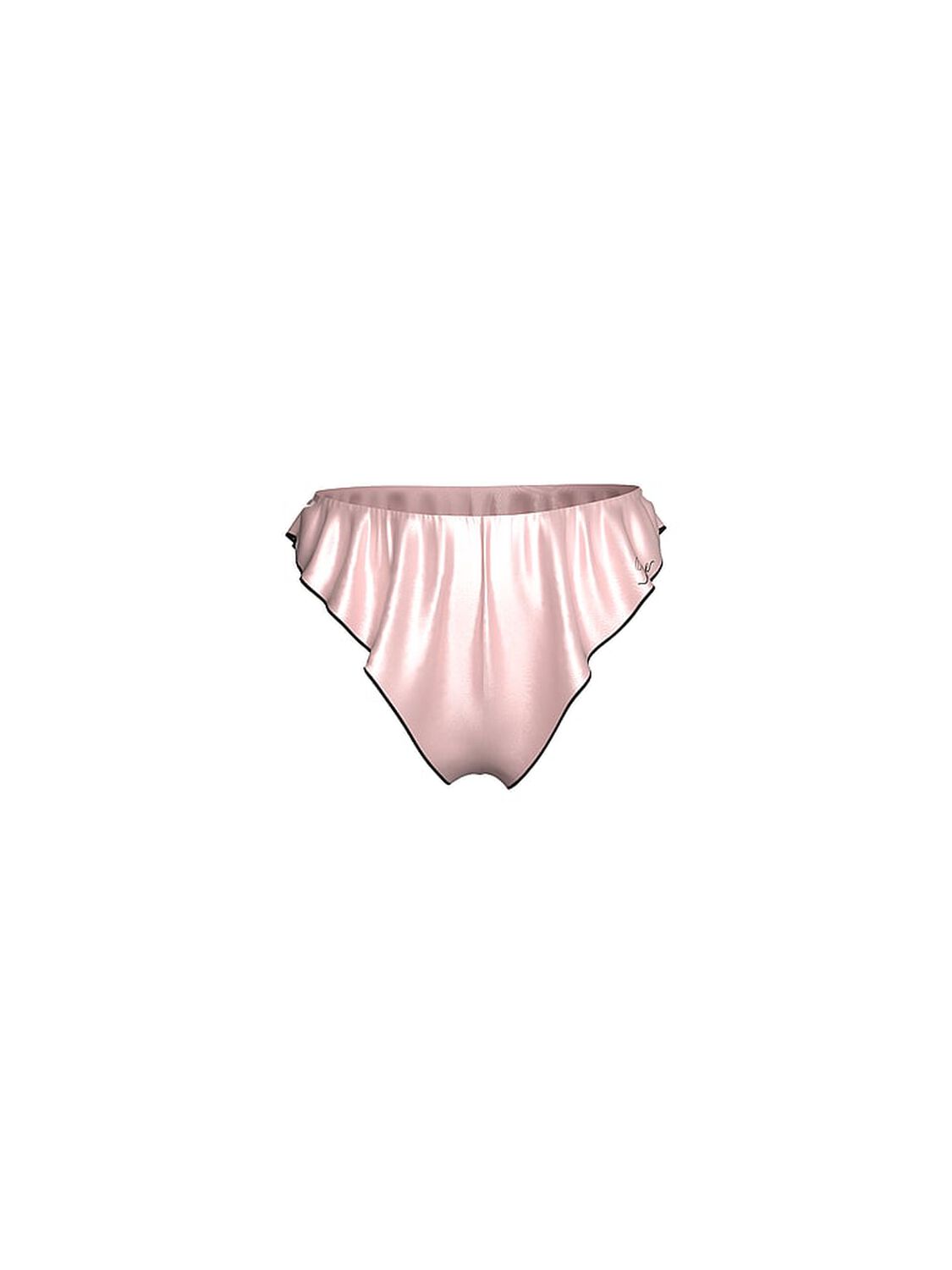 vs Victoria's Secret Satin Flutter Cheeky Panty Angel Pink 3 of 3 