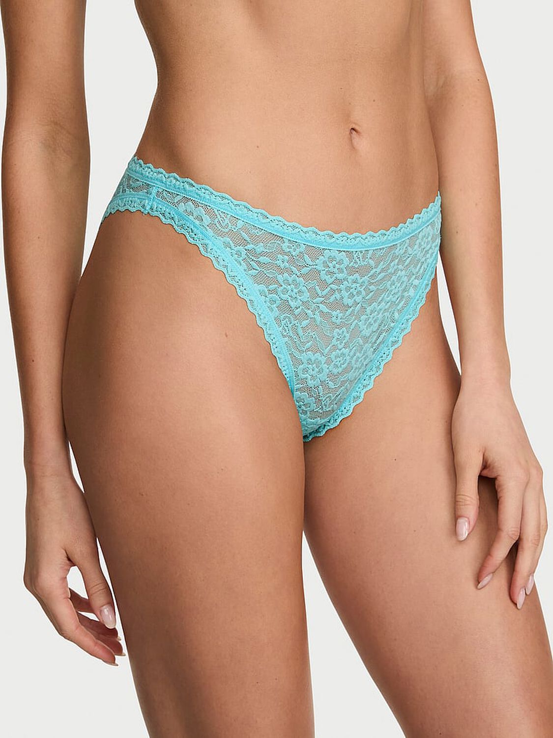 vs The Lacie Lace 90s Brief Panty Pure Aqua 1 of 3 