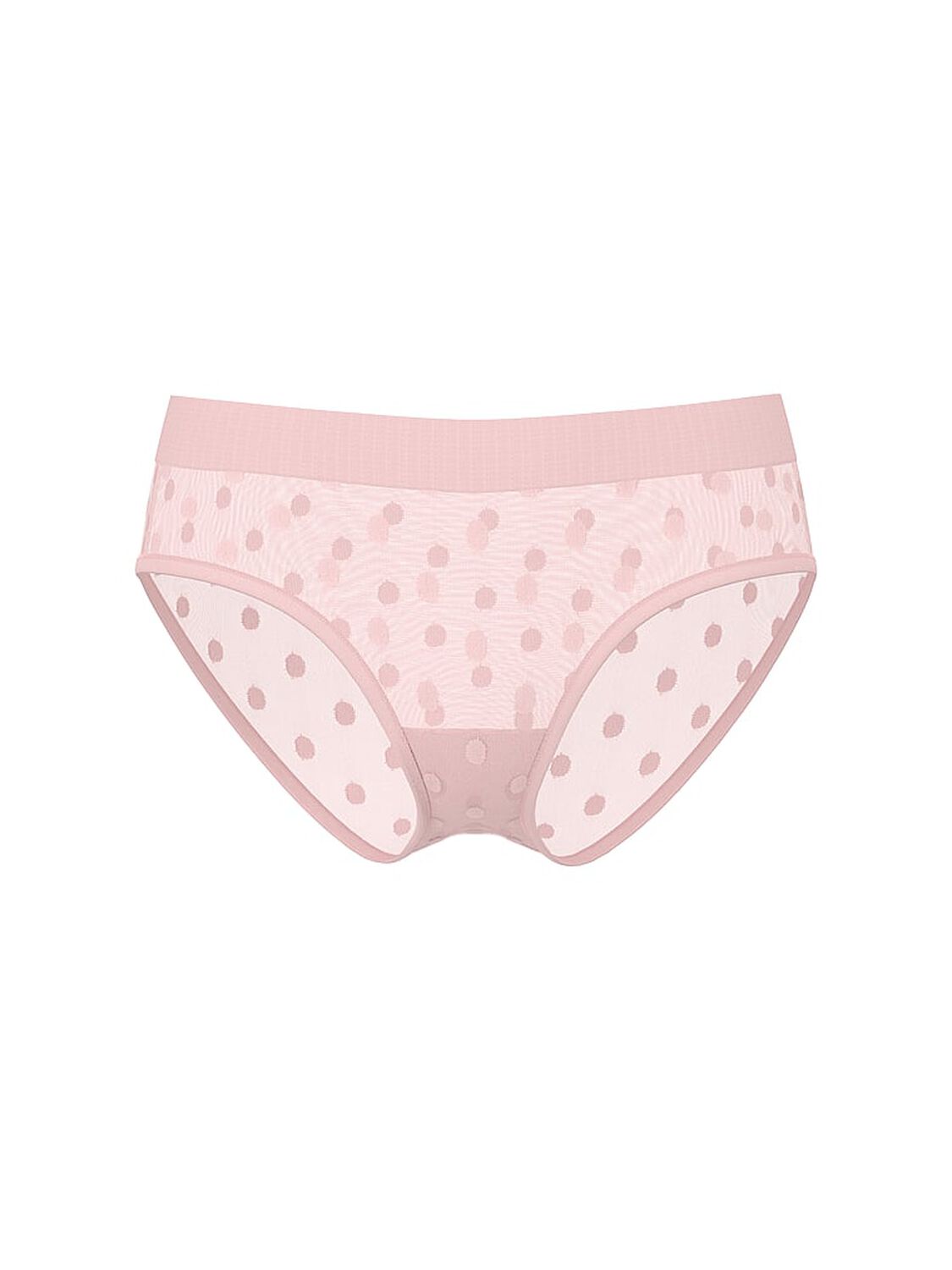 vs Cotton Sheer Heritage Shimmer Hiphugger Panty Angel Pink 3 of 3 