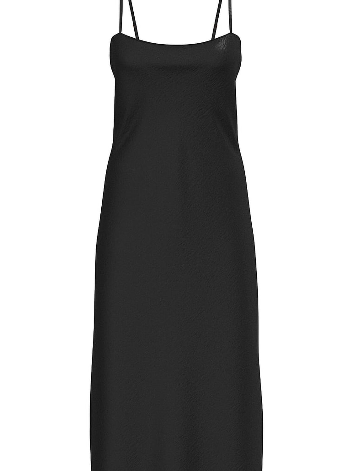 vs Victoria's Secret Luxe Satin Long Slip Dress Black 3 of 3 