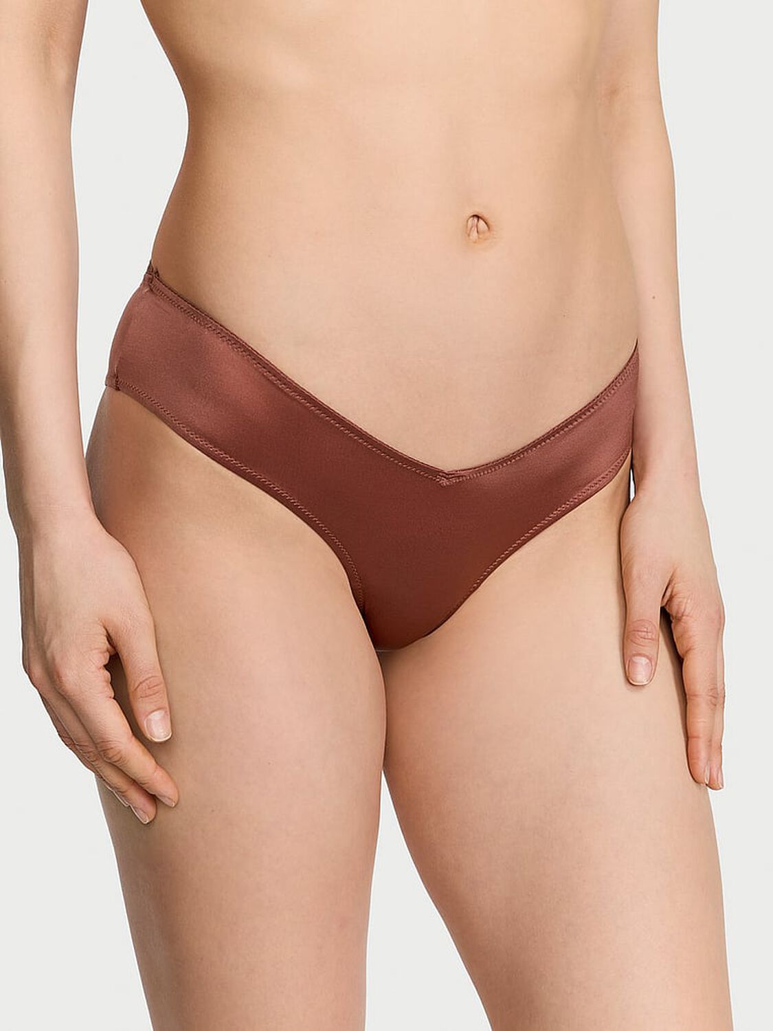 vs Very Sexy Strappy Back High-Leg Cheeky Panty Clay 1 of 3 