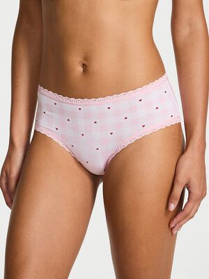 Cotton Lace-Waist Cheeky Panty