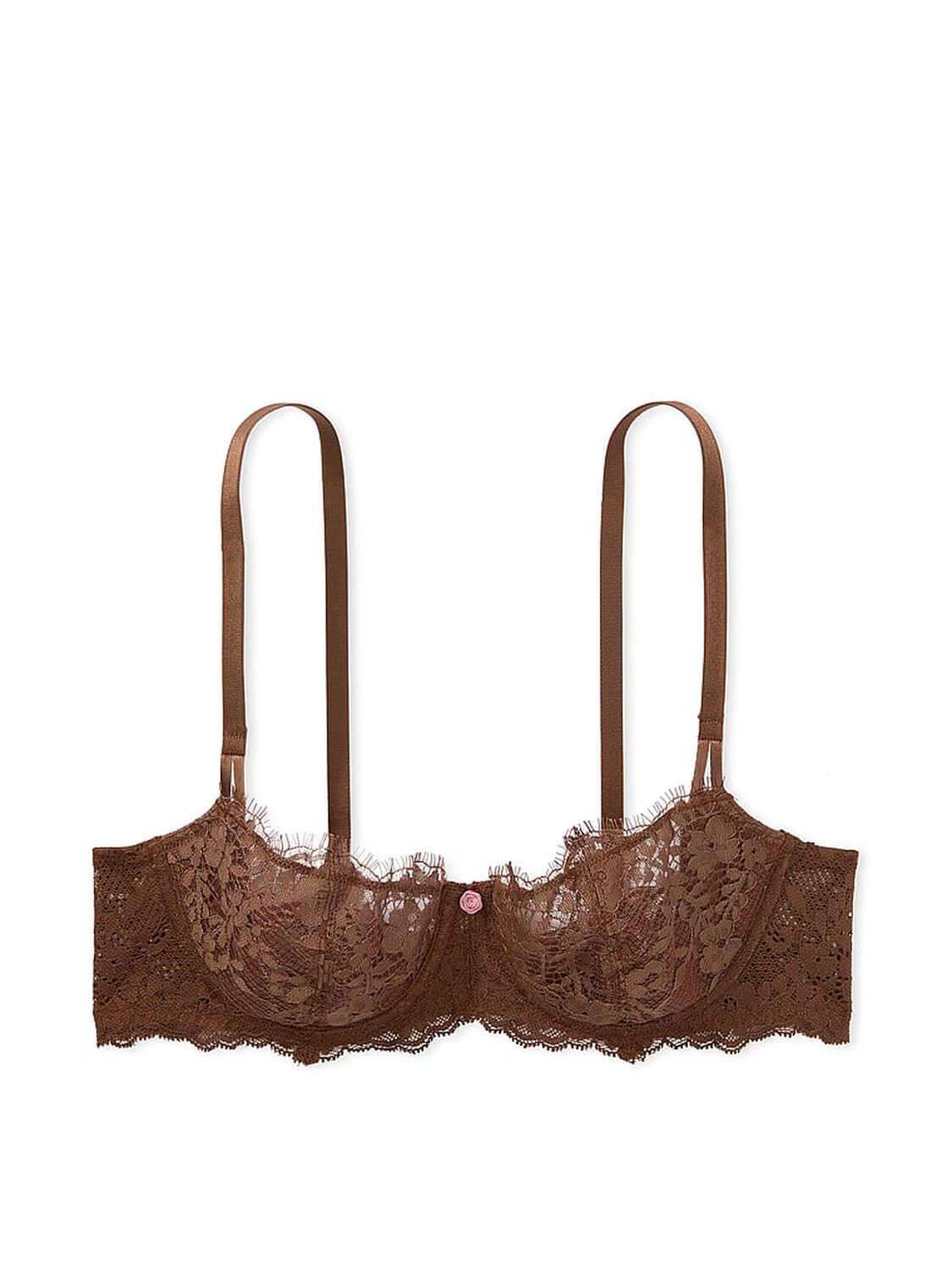 vs Dream Angels Wicked Unlined Lace Balconette Bra Mousse 3 of 4 
