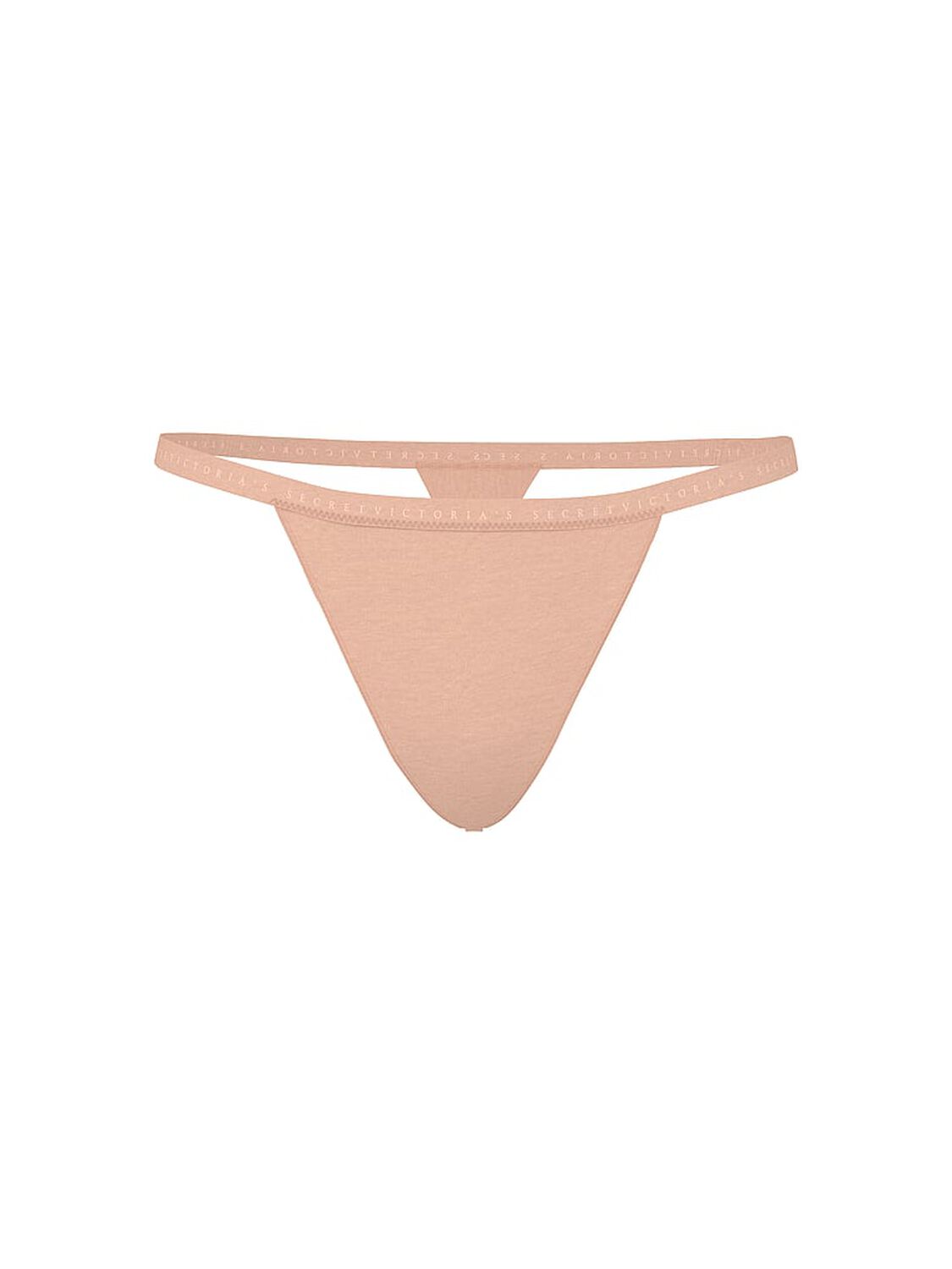 vs Victoria's Secret Stretch Cotton V-String Panty Pink Gin 3 of 3 