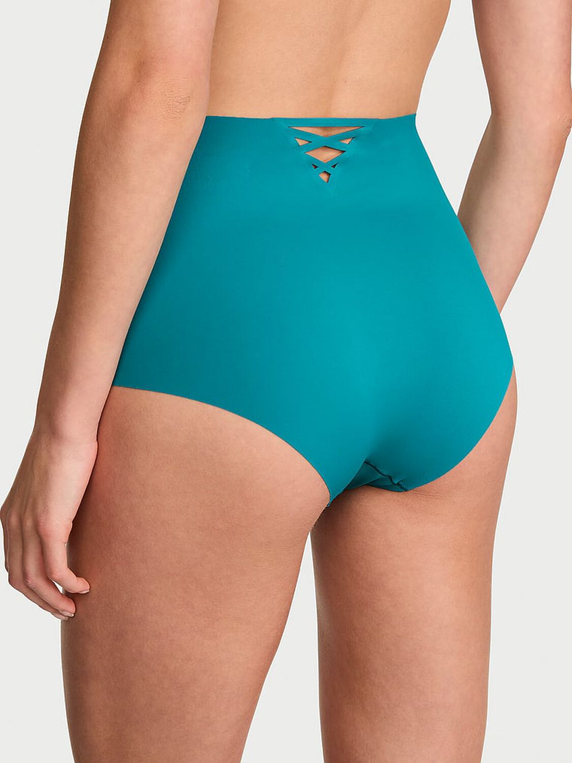 vs No-Show No-Show Strappy Modern Brief Panty Parrot Blue 2 of 3 