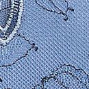 Denim Embroidery Bustier Corset Top, Denim Blue, swatch