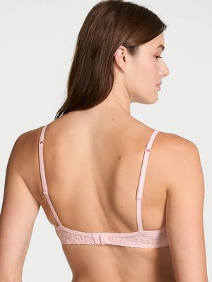 Cotton Shadow Stripe Unlined Demi Bra