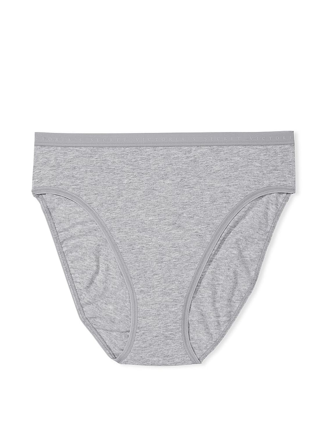vs Victoria's Secret Stretch Cotton High-Leg Brief Panty Medium Heather Grey 3 of 3 