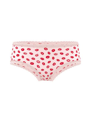 Cotton Lace-Waist Cheeky Panty