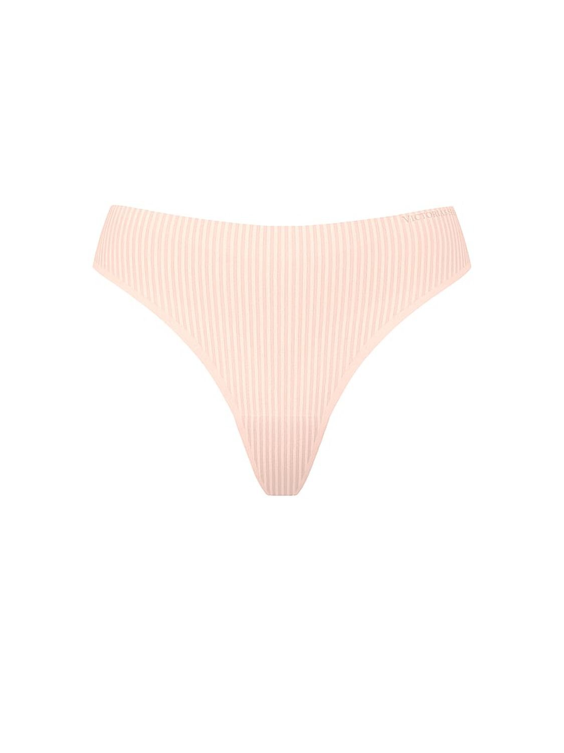 vs Body By Victoria Body by Victoria Flex Shadow Stripe Mid-Rise Thong Panty Purest Pink 1 of 1 