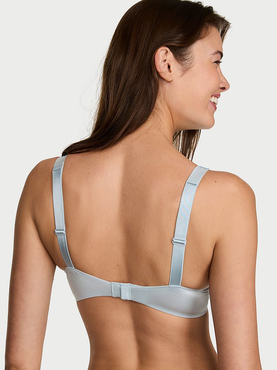 vs Very Sexy Ombr&eacute; Stripe Shine Strap Push-Up Bra Linen Blue 2 of 3 