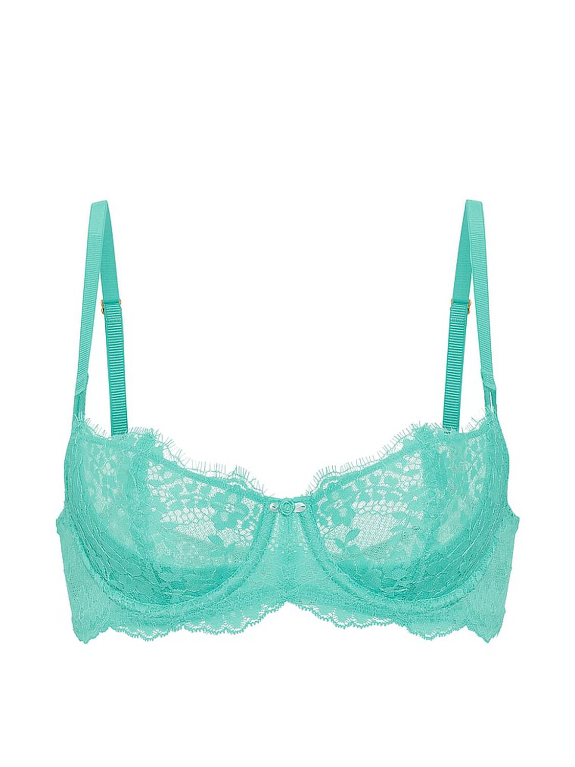 vs Dream Angels Wicked Unlined Lace Balconette Bra Scuba Blue 3 of 3 