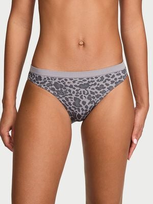 Seamless Leopard Rib Bikini Panty