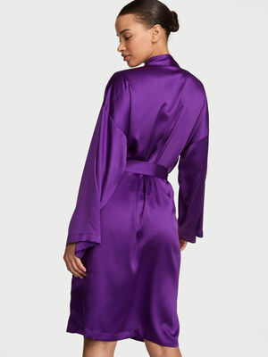 Signature Satin Midi Robe