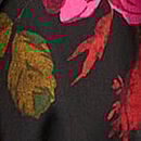 Glazed Satin Long Pajama Set, Rose/Black Floral, swatch