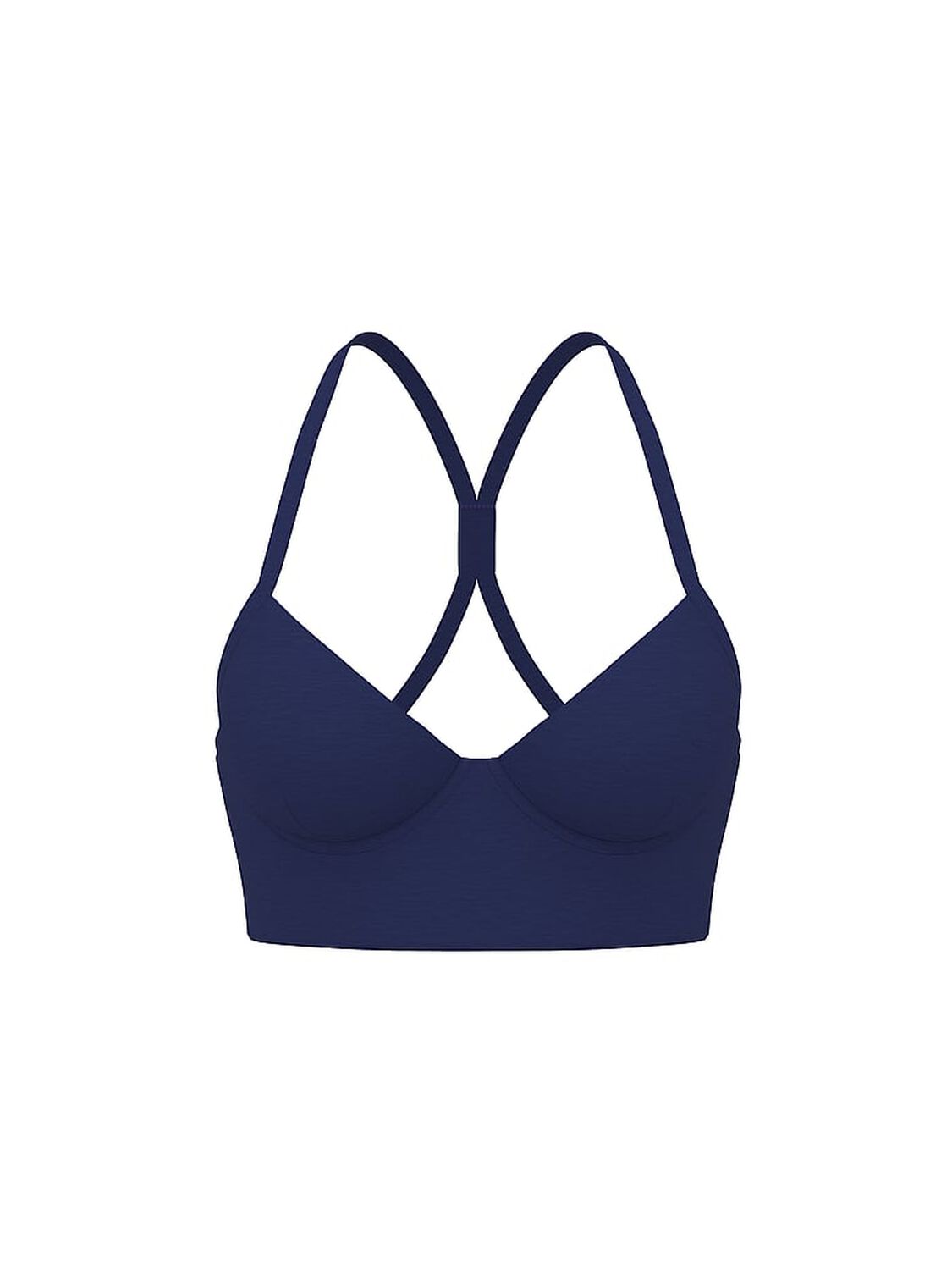 vs Vsx VSX LUXMarl&trade; Racerback Sports Bra Heather Brilliant Ink 3 of 3 