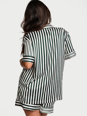 Glazed Satin Short Pajama Set