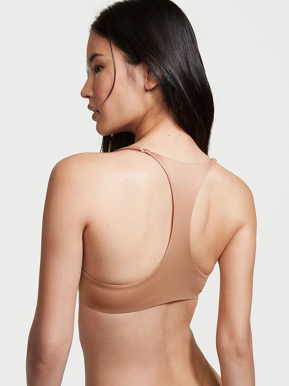 vs Body By Victoria Lightly Lined Full-Coverage Racerback Bra Beige 2 of 4 