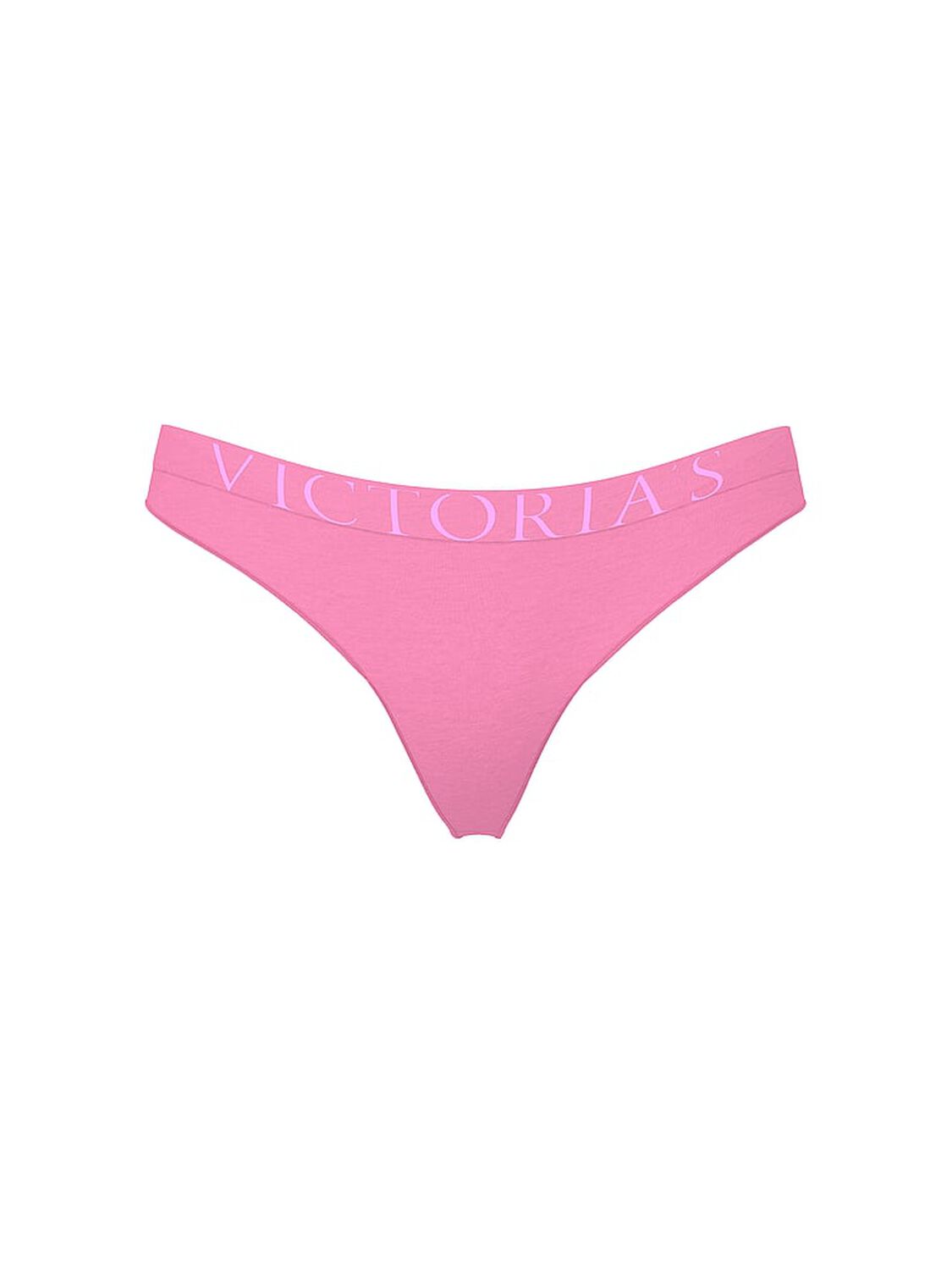 vs Cotton Exploded Logo Cotton Thong Panty Pink Sugar 3 of 3 