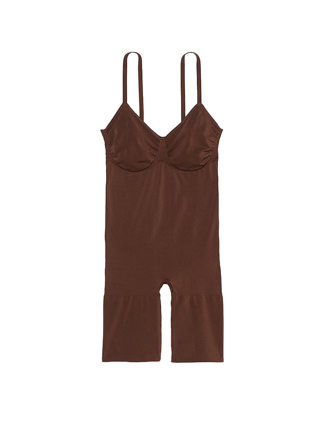 vs Victoria's Secret Shapewear by Victoria SeamlessShaping&trade; Mid-Thigh Bodysuit Ganache 3 of 4 