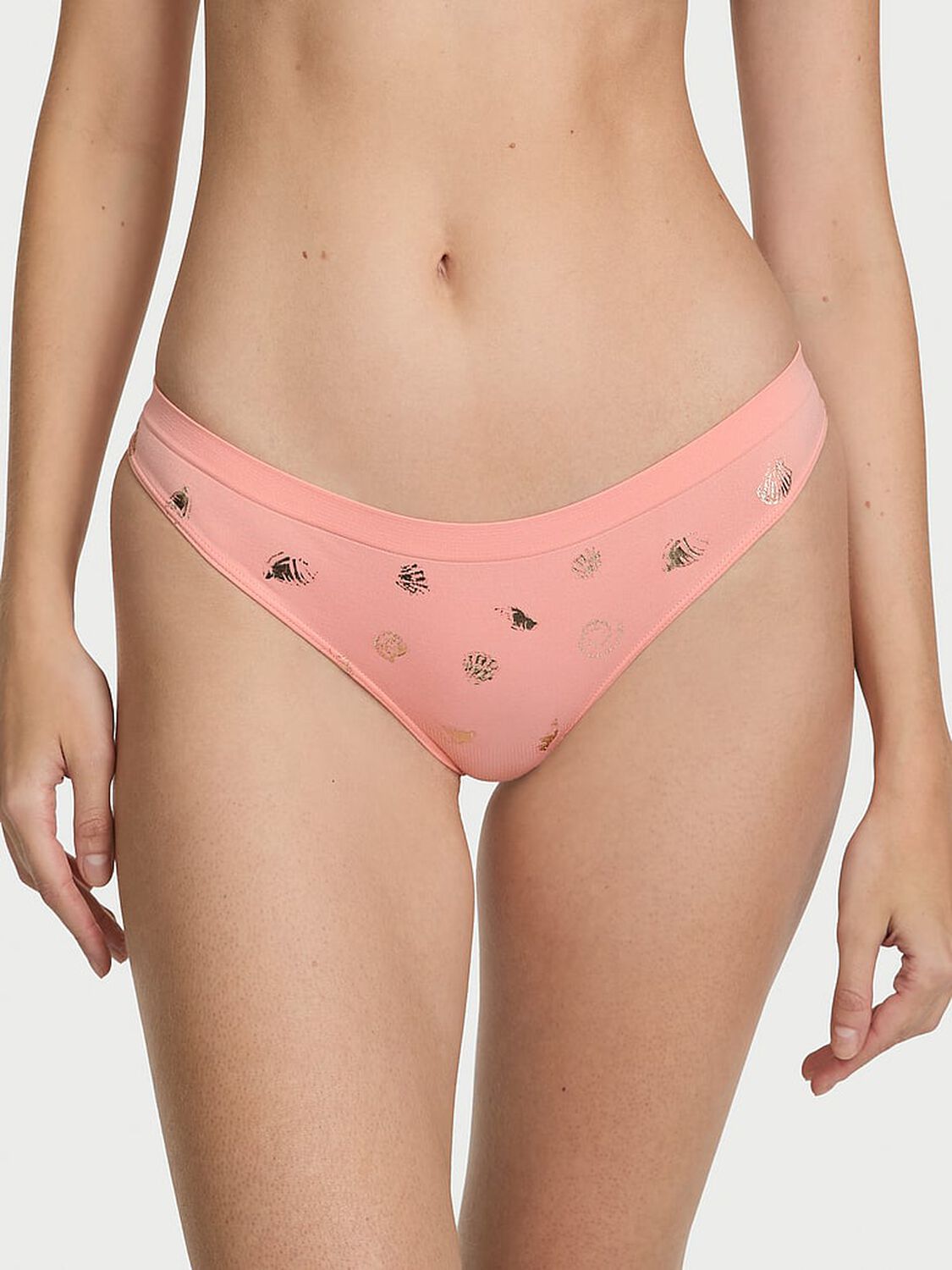 vs Seamless Seamless Thong Panty Just Peachy Seashells 1 of 2 