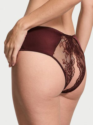 Rose Lace Crotchless Cheeky Panty