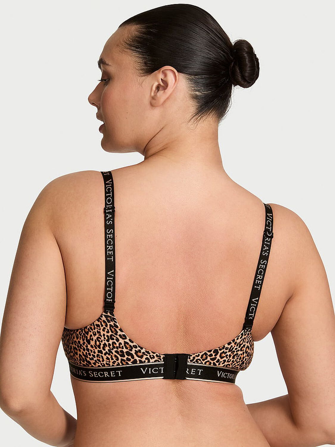 vs The T-Shirt Cotton Lightly Lined Demi Bra Leopard 2 of 3 