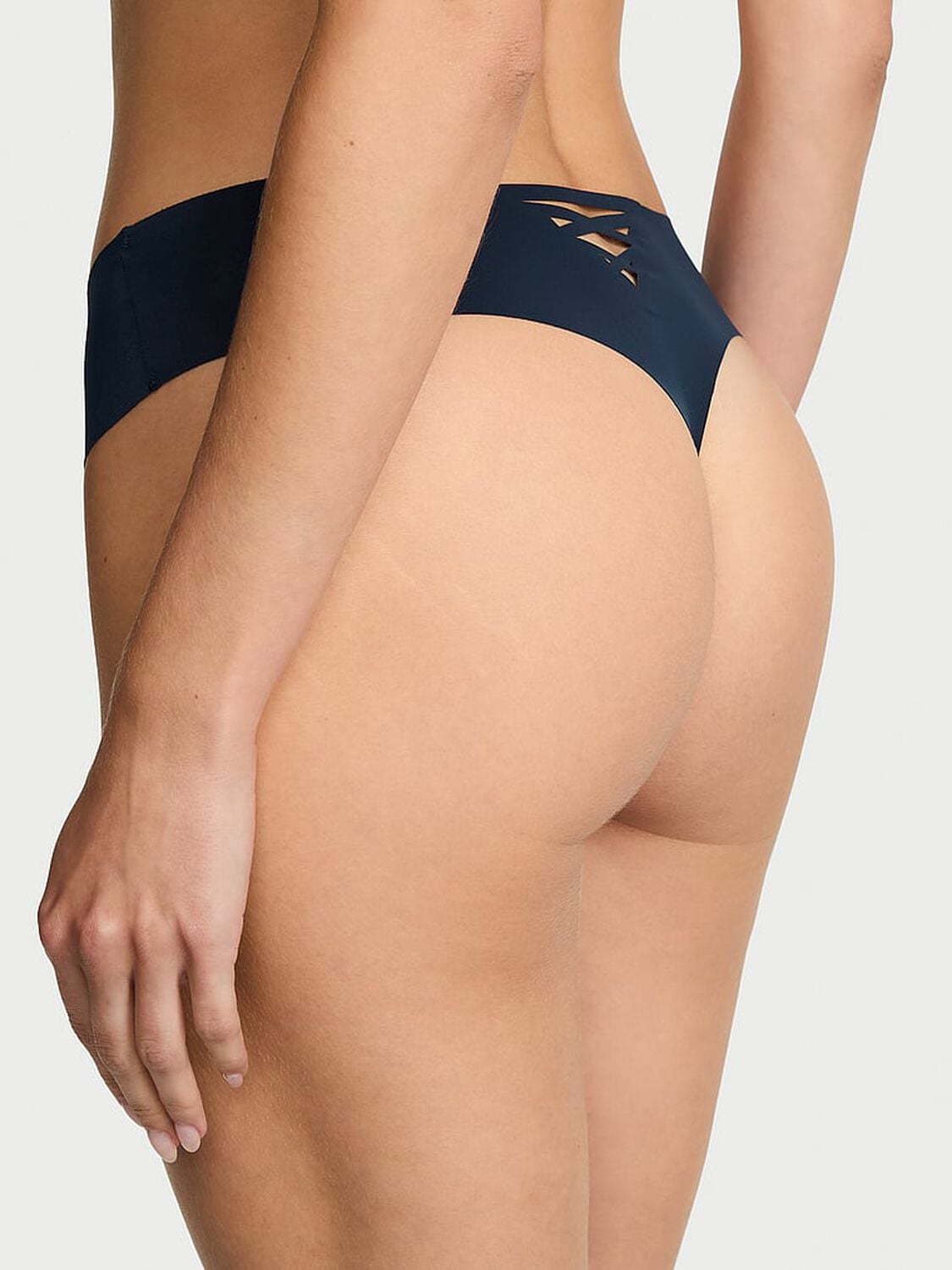 vs No-Show No Show Strappy Thong Panty Noir Navy 2 of 3 