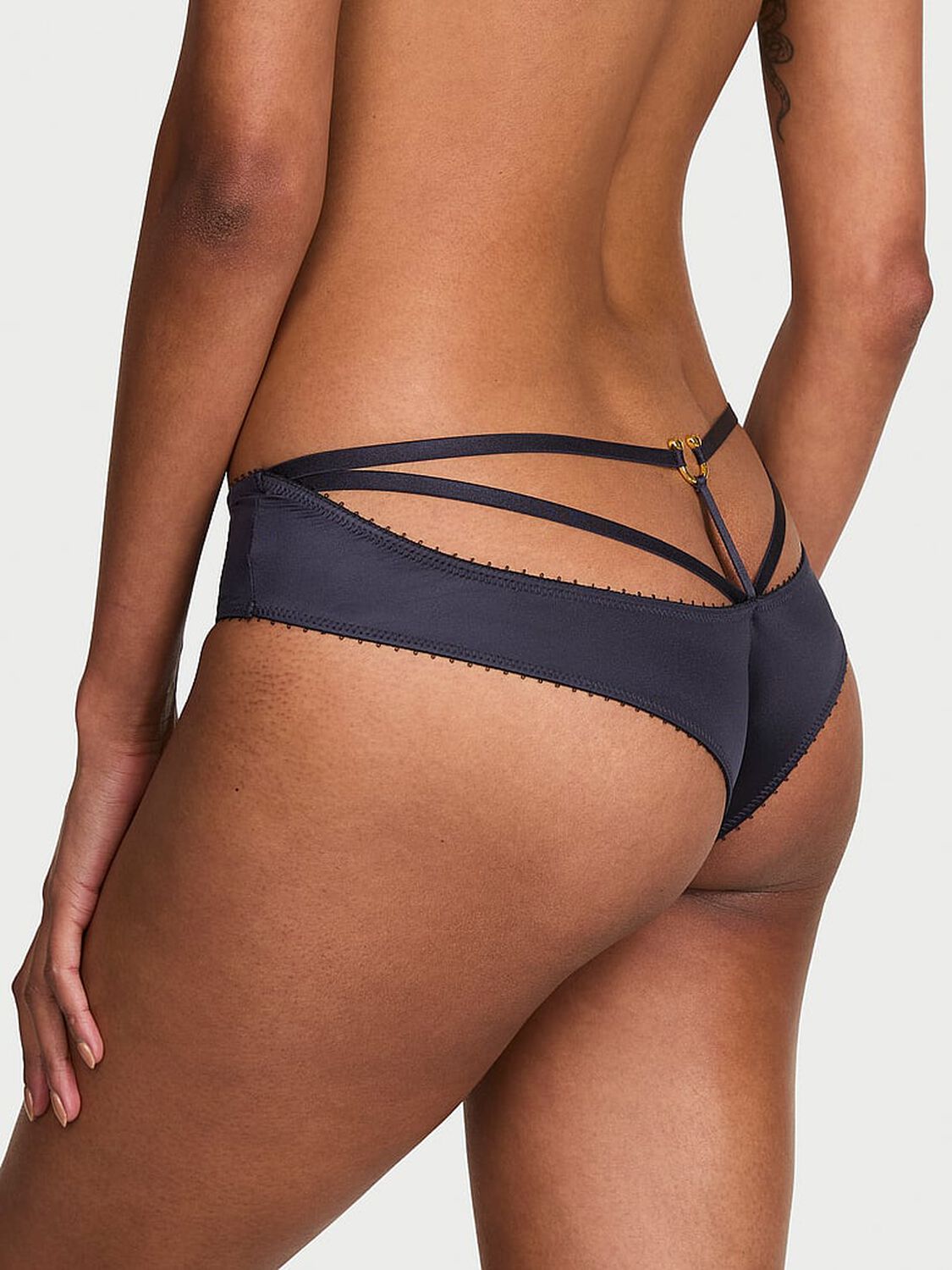 vs Very Sexy Strappy-Back Ring Hardware Cheeky Panty Soir&eacute;E Blue 2 of 3 