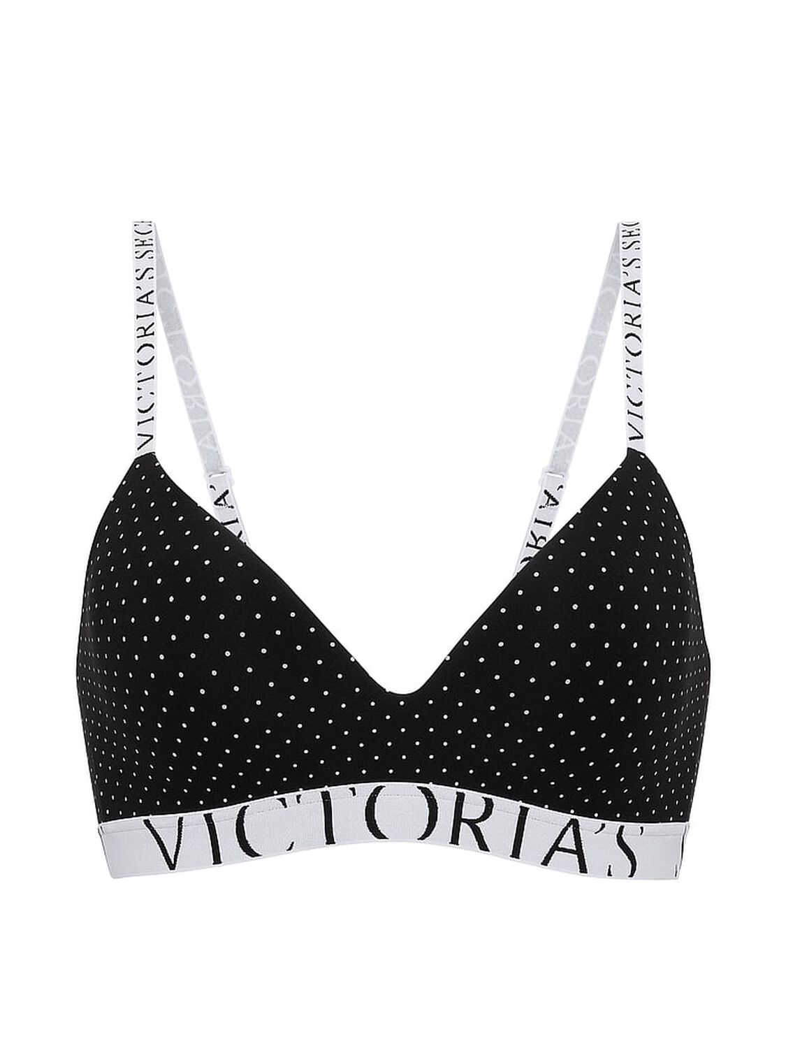 vs The T-Shirt The CoolBra&trade; Lightly Lined Wireless Black Pin Dot 3 of 3 
