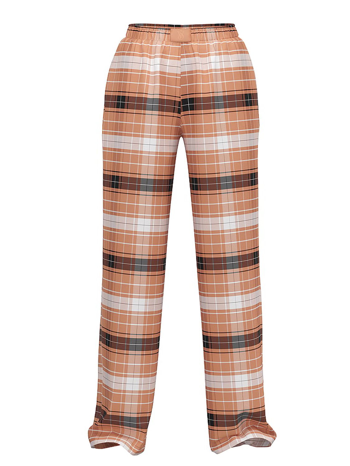 vs Victoria's Secret Modal-Cotton Pajama Pants Toffee/Coconut White Bold Plaid 3 of 3 