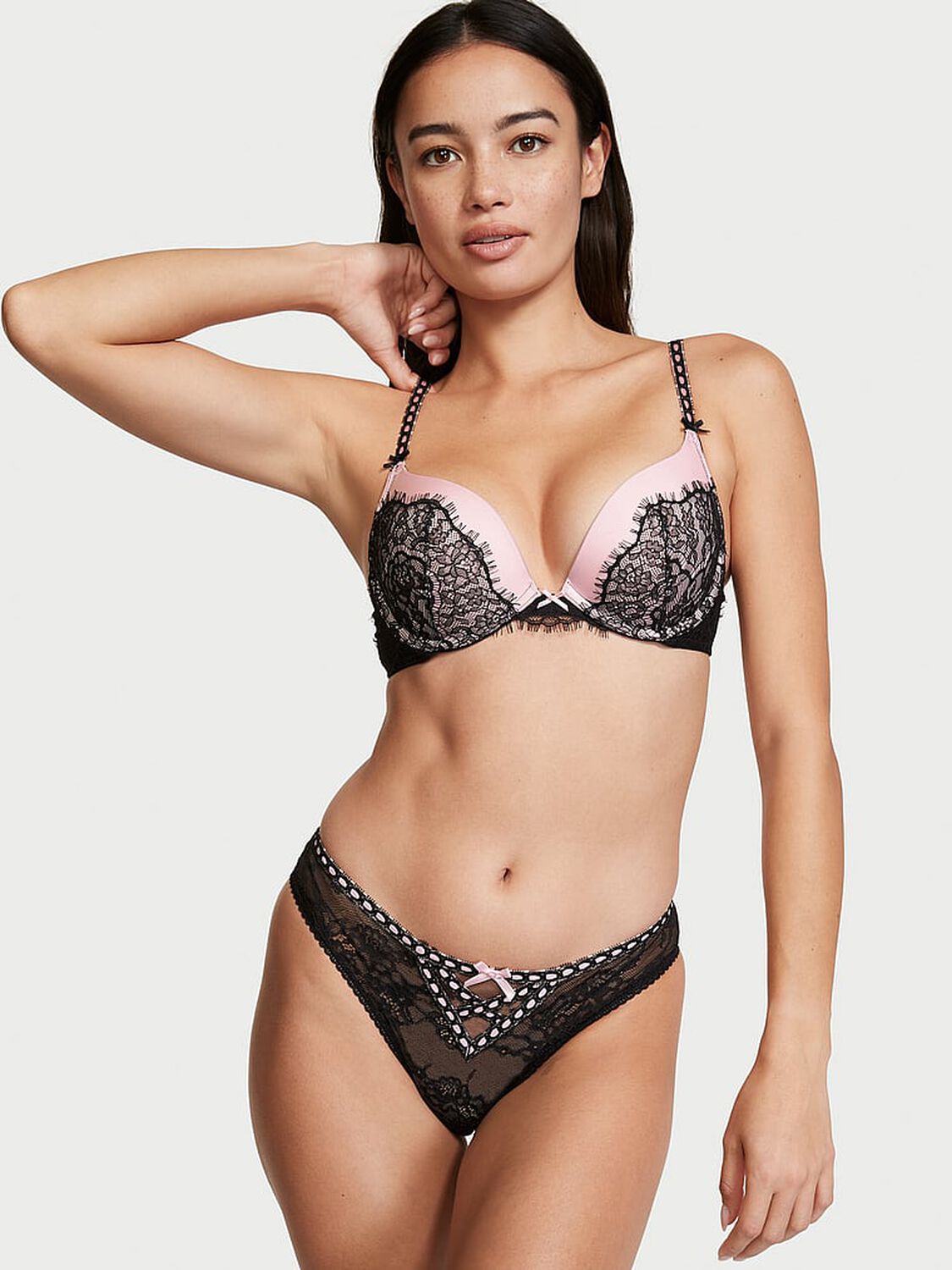 vs Dream Angels Lace Cheeky Panty Black 4 of 4 