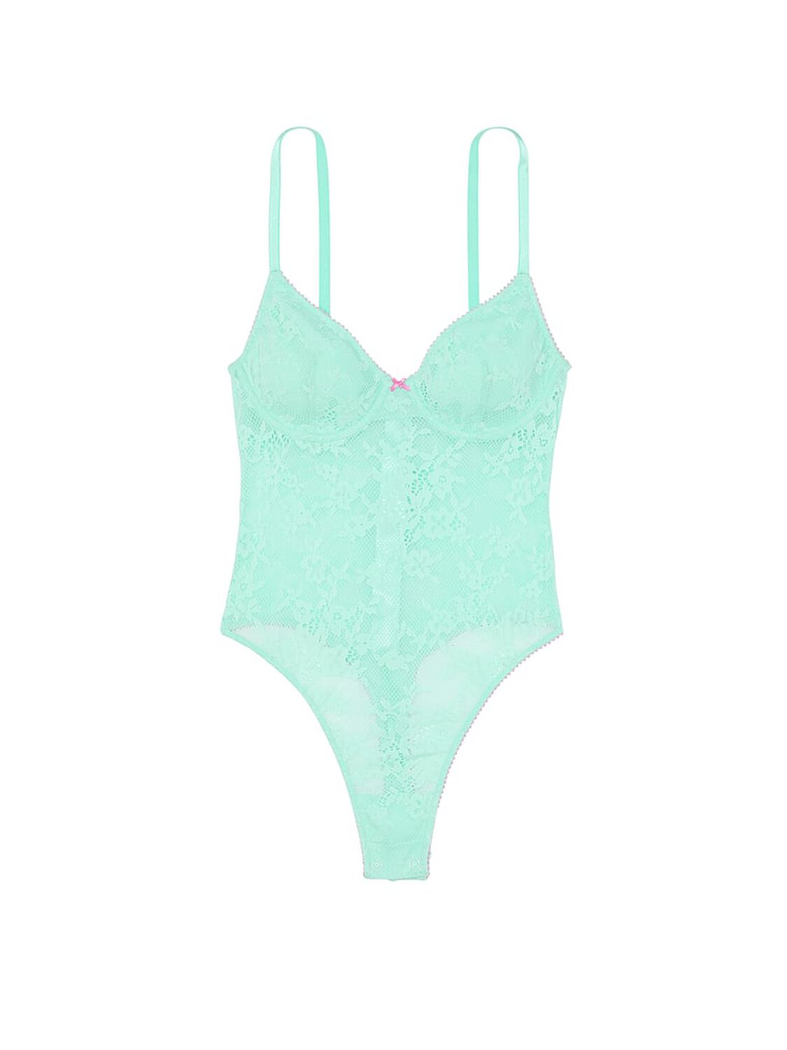 vs Victoria's Secret Tease Lace Unlined Demi Bodysuit 3 of 3 
