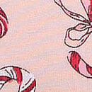 Logo Cotton Thong Panty, Angel Pink Candy Canes, swatch
