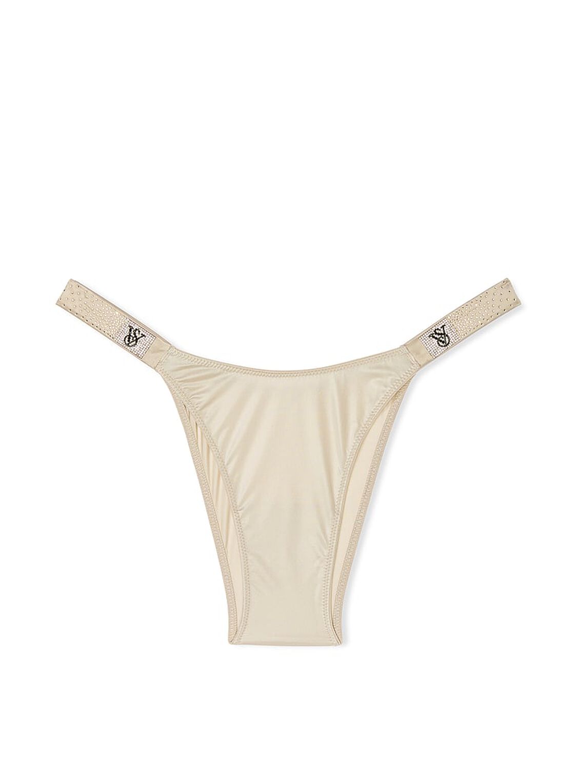 vs Very Sexy Scattered Shine Strap Brazilian Panty Classic Sandstone 3 of 4 