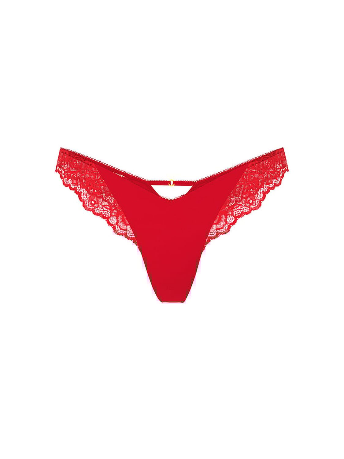 vs Very Sexy Rose Lace-Trim High-Leg Thong Panty Lipstick 3 of 4 