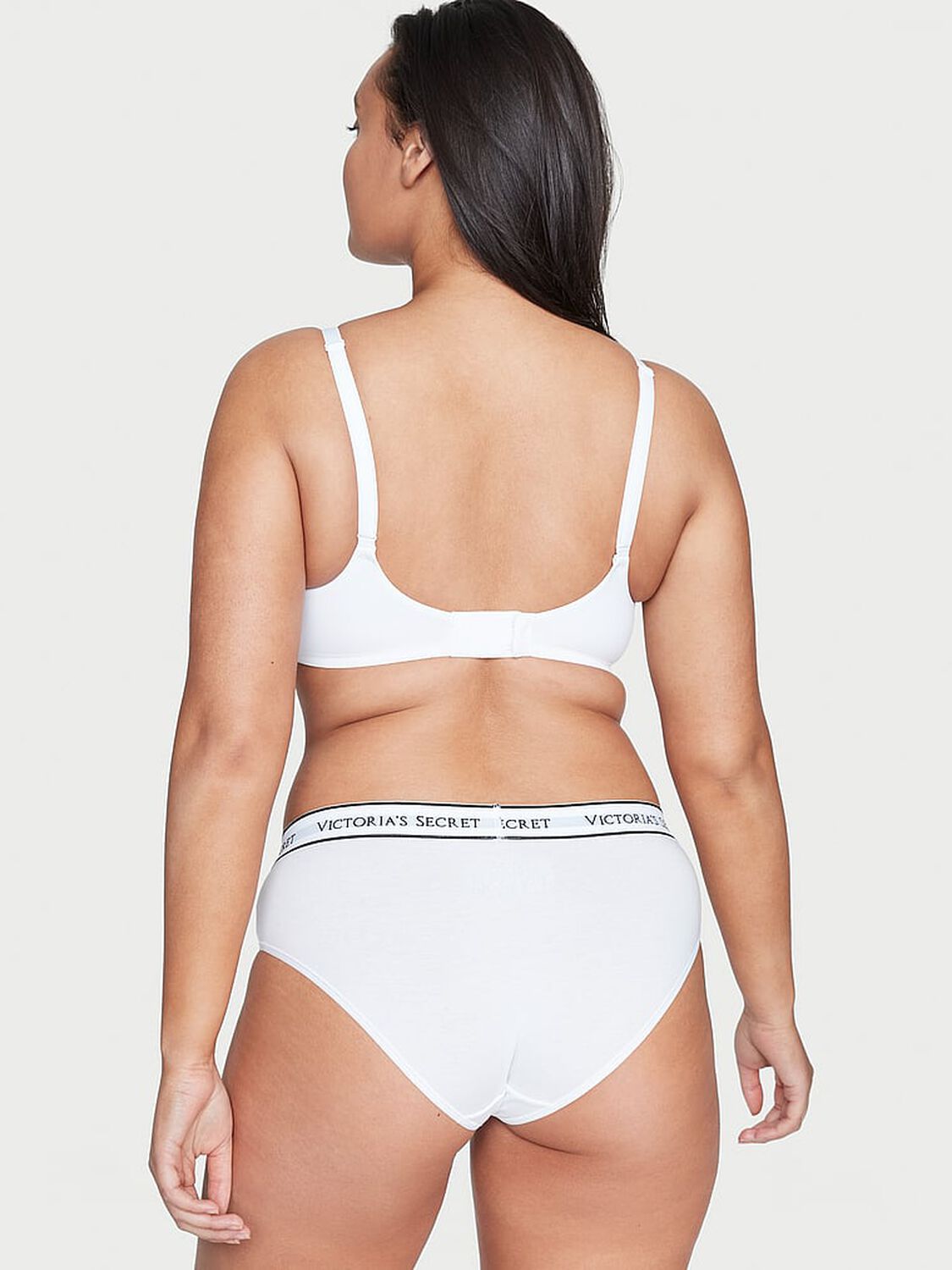 vs Cotton Logo Cotton Hiphugger Panty White 2 of 4 