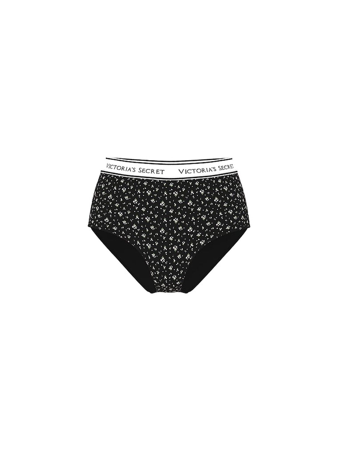 vs Cotton Logo Cotton Modern Brief Panty Black Ditsy Floral 3 of 3 
