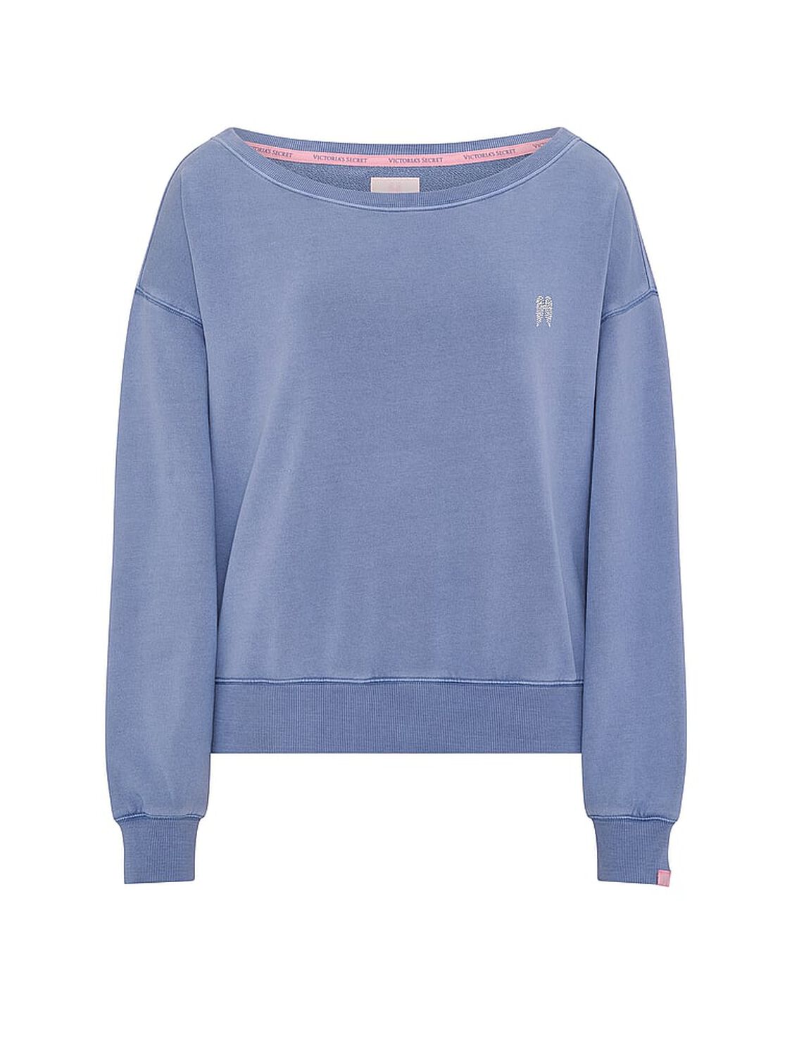 vs Angel Essentials Off-Duty Terry Boatneck Sweatshirt Moonlight Blue 3 of 3 