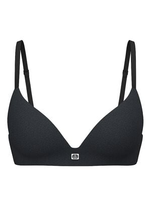 Cotton Logo Hardware Lightly Lined Wireless Bra