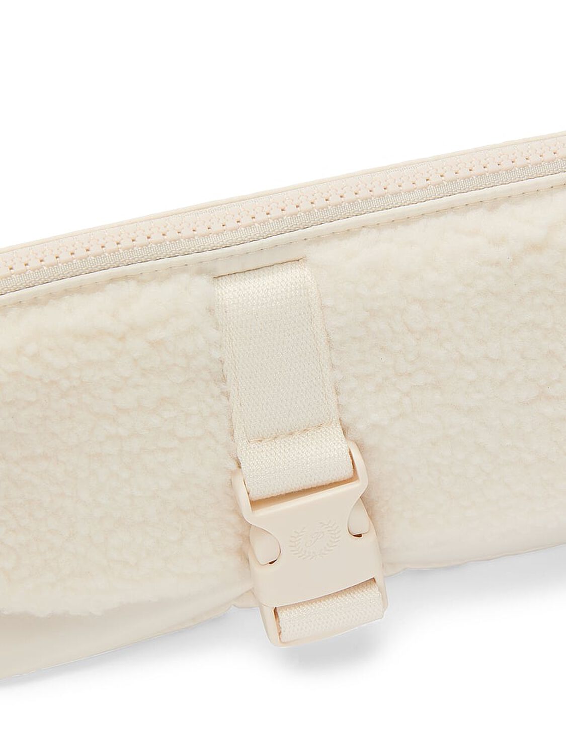 vs Pink Plush Teddy Convertible Sling Bag Winter White Plush Teddy 3 of 3 