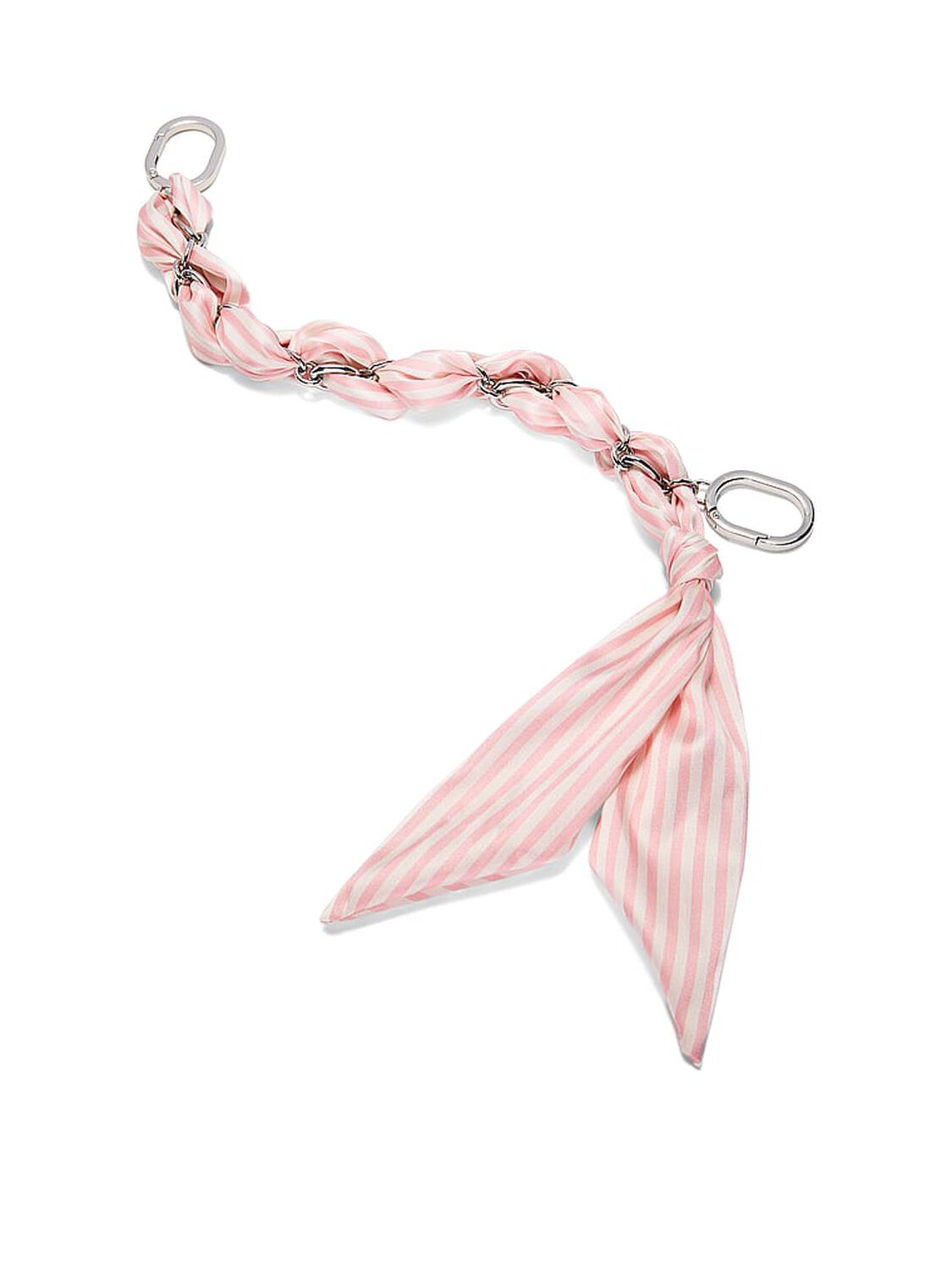 vs Victoria's Secret Scarf Chain Bag Charm Heritage Stripe 1 of 1 