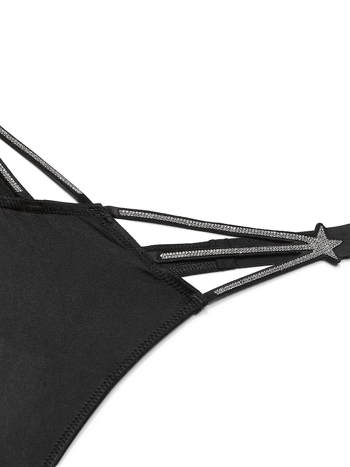 vs Very Sexy Starstruck Shine High-Leg Thong Panty Black 4 of 4 