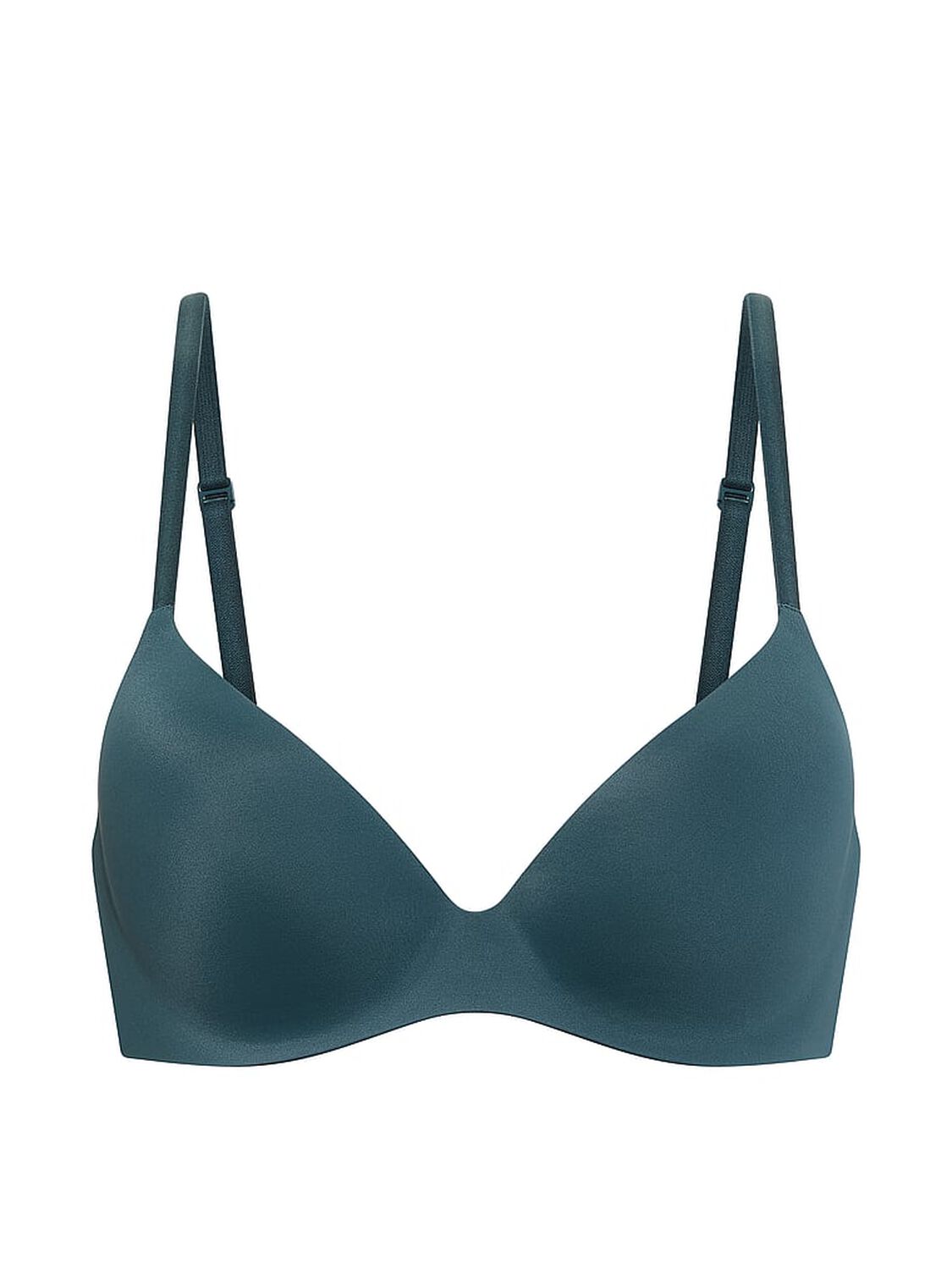 vs Body By Victoria FlexFactor Lightly Lined Plunge Demi Bra Blue Mineral 3 of 4 