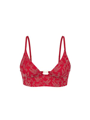 Equestrian Glam Lightly Lined Longline Triangle Bra