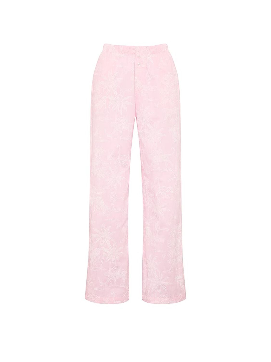 vs Victoria's Secret Mix & Match Heritage Cotton Pajama Pant Pink Jungle Toile 3 of 4 